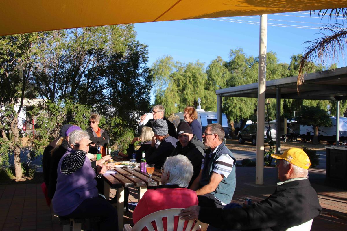 Bikkies'n'Cheese Social Gathering at Broken Hill Tourist Park
